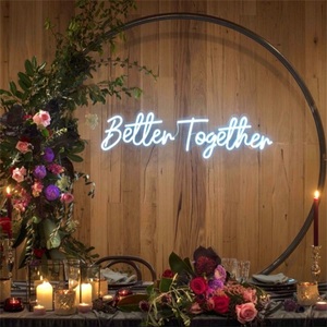 Rebow Drop Verzending Custom Made Wedding 3D Decoratieve Teken Letters Led Flexibele <span class=keywords><strong>Neon</strong></span> Licht Acryl Bruiloft Teken - Product Image 6