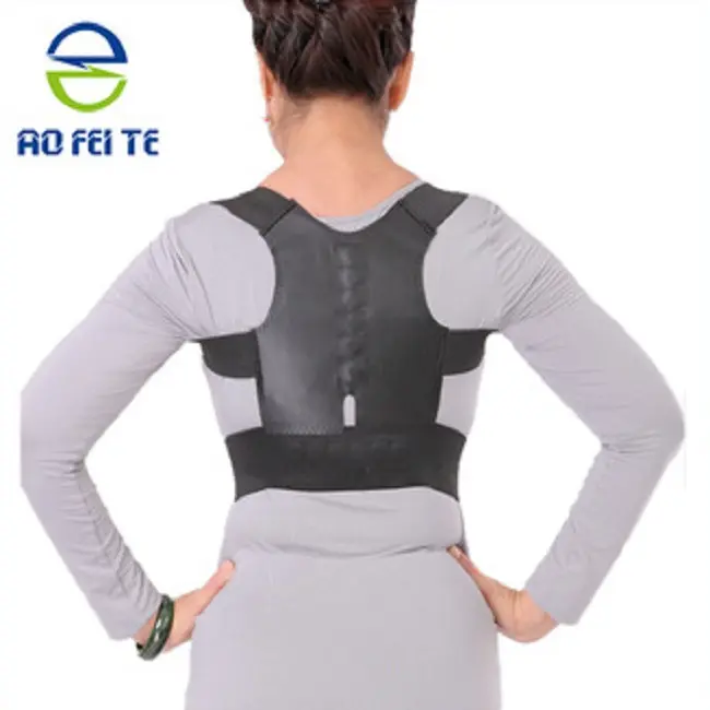 Regolabile Terapia Torna Support Brace Belt Banda Posture Corrector Spalla