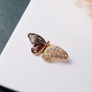 Clásico insecto <span class=keywords><strong>broche</strong></span> joyería de cristal de esmalte de Metal <span class=keywords><strong>broche</strong></span> de mariposa para las mujeres - Product Image 3
