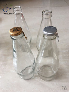 Distributeur en <span class=keywords><strong>verre</strong></span> de 290ml, pour jus de graines de panier, boisson avec capuchon en forme de couronne, haute qualité, ml - Product Image 5