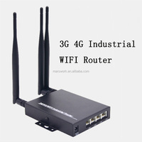 Router Industrial 3G 4G LTE con Sistema Openwrt para Uso en Hogar/Oficina/Hotel/Restaurante, Router Wifi 3G 4G con Ranura para Tarjeta SIM 3G/4G