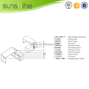 Ys11 <span class=keywords><strong>fuente</strong></span> de <span class=keywords><strong>la</strong></span> fábrica Panel de aluminio mobiliario comercial administrador de lujo escritorio MDF tabla de <span class=keywords><strong>la</strong></span> oficina - Product Image 6