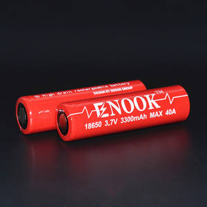 2016 Enook neue produkt 18650 3300 mah <span class=keywords><strong>3</strong></span>,7 v 40A akku für dampf und elektrische fahrrad mit guter qualität - Product Image 2