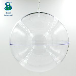 عيد الميلاد الديكور المورد DIY شفافة منفتح عيد الميلاد الكرة البلاستيكية للسوق الديكور - Product Image 2