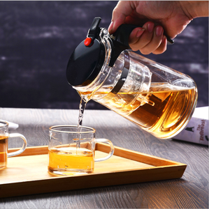 Théière <span class=keywords><strong>en</strong></span> verre bouilloire à feuilles mobiles avec infuseur intégré <span class=keywords><strong>et</strong></span> filtre amovible 800ml - Product Image 5