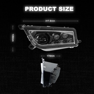 Vente chaude UTV/ATV 12 V IP68 Automobile <span class=keywords><strong>Noir</strong></span> LED Phares Offroad Kit de Conversion - Product Image 6
