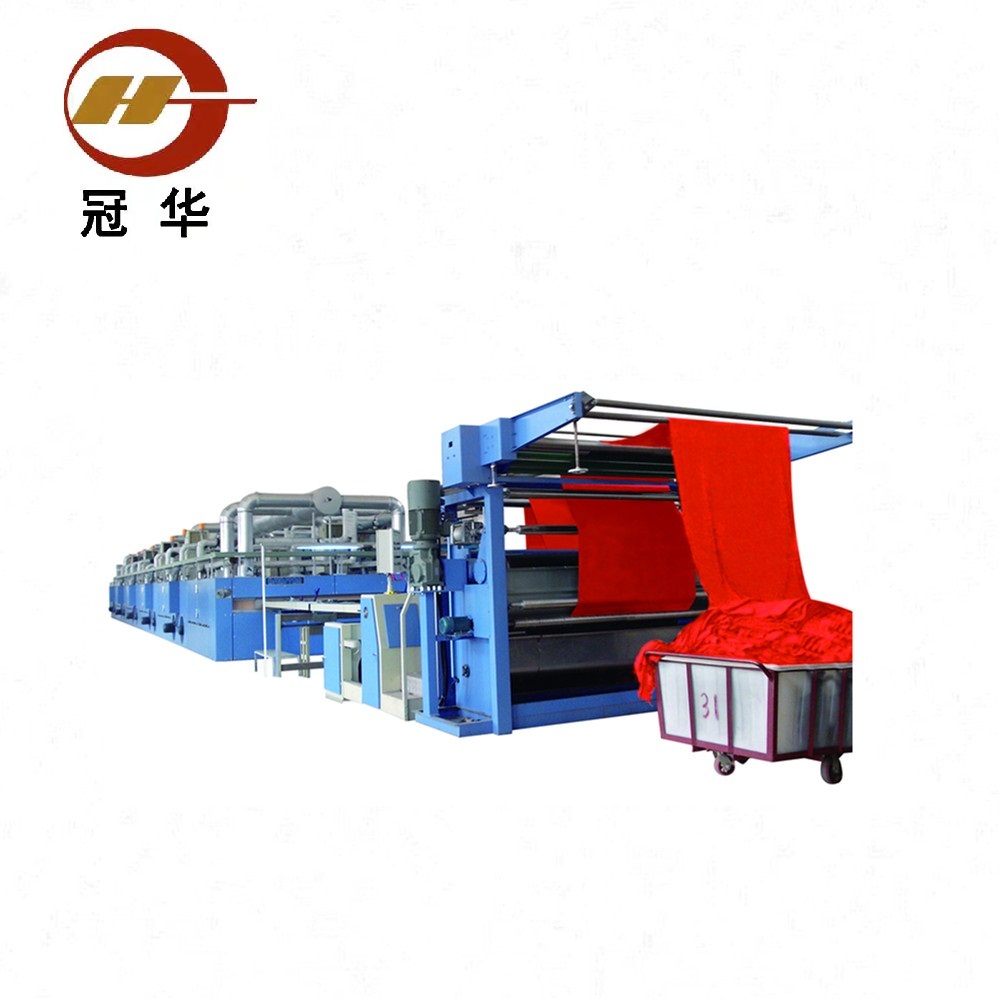 Gas heating stenter machine for circular knitted fabrics