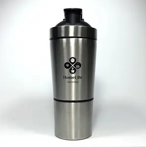 Custom Design Stahl Protein Shaker,700 200ML Edelstahl Protein Shaker Cup