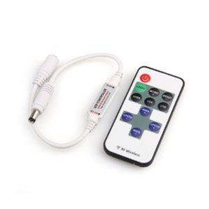 12-24V 11Key <span class=keywords><strong>Mini</strong></span> RF Controle Remoto Sem Fio LED Dimmer Para 5050 3528 2835 Única cor Led Strip Lights - Product Image 6