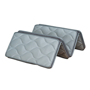 Colchón de espuma de <span class=keywords><strong>viaje</strong></span> plegable de 3 piezas de tela de punto de malla 3D Premium para invitados para playa, Camping, dormitorio o uso hospitalario - Product Image 3