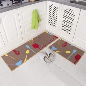 热销灵活环保厨师橡胶厨房跑步垫厨房地垫套装