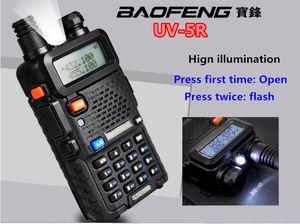 5 Wát Hiển Thị Walkie Talkie Cầm Tay 2 Way Đài Phát Thanh Baofeng Ham Đài Phát Thanh UV-5R Vhf/Uhf Two-Way Xách Tay Đài Phát Thanh Baofeng UV5R - Product Image 2