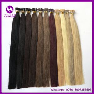 Extensions de cheveux cuticules Remy russes, 100% naturels, <span class=keywords><strong>1g</strong></span>, rangée de boutons, boucles faciles, unisexes, vente en gros, livraison gratuite - Product Image 4