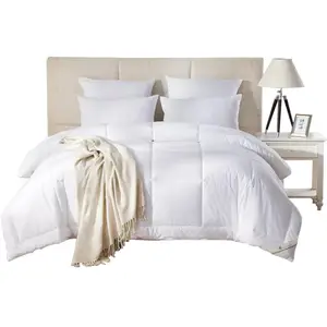 Bán Buôn 300gsm Bền Chất Lượng Khách Sạn Cao Cấp Mềm Quilt Quilt Hoặc Comforter 100% Polyester Trắng Hoặc Tùy Chỉnh Trang Chủ, Khách Sạn 233TC