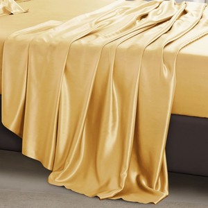 Drap <span class=keywords><strong>de</strong></span> housse en tissu <span class=keywords><strong>de</strong></span> soie en <span class=keywords><strong>satin</strong></span> pur 100%, drap <span class=keywords><strong>de</strong></span> lit 16-25 MM, livraison gratuite - Product Image 6