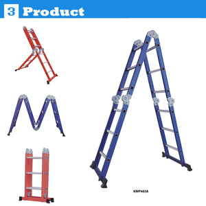 Mecanismo dobrável de alumínio, vendas diretas de fábrica, 13 passos, escada telescópica - Product Image 5