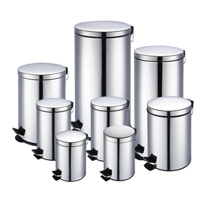 Thùng Rác Hình Tròn Bằng Thép Không Gỉ Tất Cả Các Kích Cỡ Thùng Rác Nhà Bếp Trong Nhà Sử Dụng Thùng Rác Thùng Rác Ngoài Trời - Product Image 2