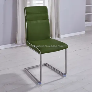 China supplier stainless steel leg PU cover fashion style dining chair