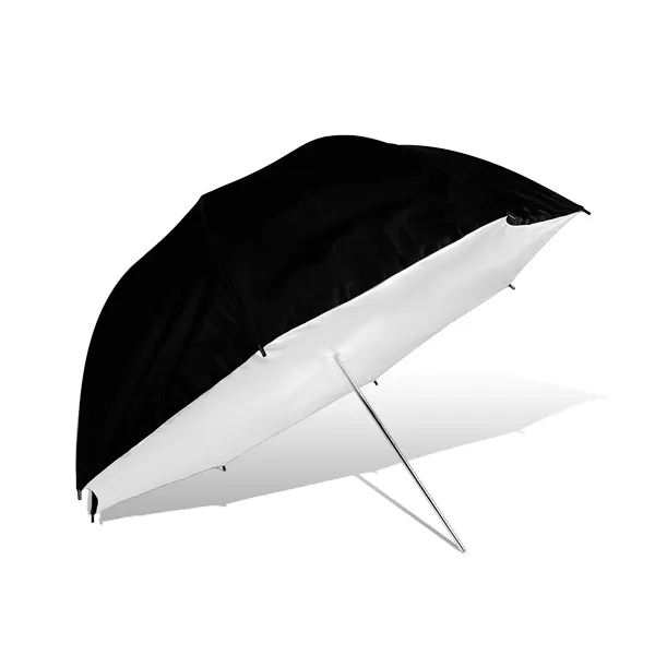 Studio de photographie noir-blanc Photo parapluie réflecteur boîte souple pliable réfléchissant Softbox parapluie