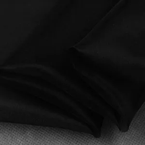 Howmay 丝绸透明硬纱面料 6 m/m 55 “cm 140厘米黑色 100% 丝绸面料婚纱大衣中国原料丝绸