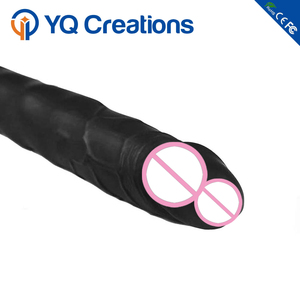 Juguete sexual para lesbiana Gay, consolador de doble cabeza de silicona, Extra largo, seguro para el cuerpo, productos sexuales, con recubrimiento de goma OLED - Product Image 2