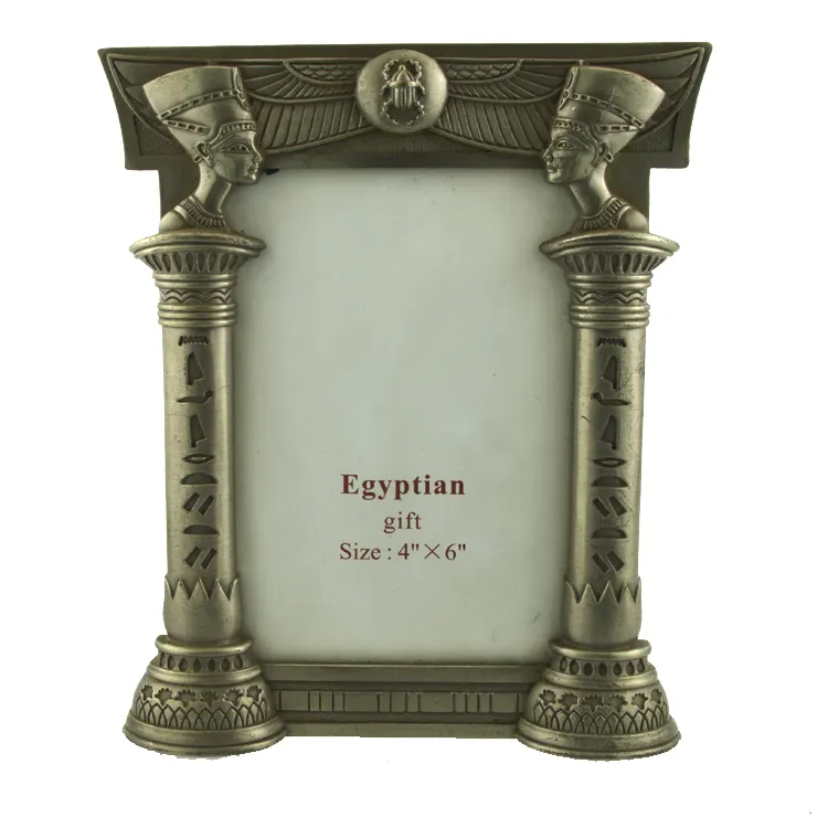 4 ''X 6'' กรอบรูปอียิปต์ของที่ระลึกโลหะรูปภาพชื่อเสียงสำหรับตกแต่งบ้าน