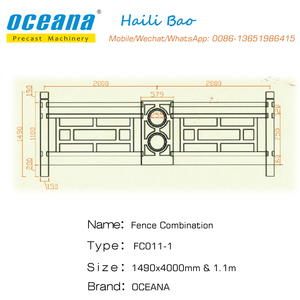 Pendientes de hormigón y valla molde de valla de madera molde para venta - Product Image 2