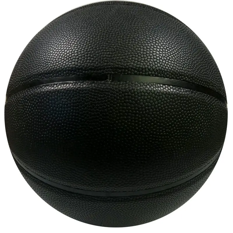 Özel basketbol fabrika PU malzeme kişiselleştirilmiş eğitim basketbol topu siyah basketbol