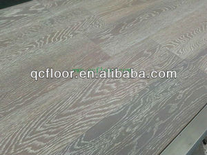 De haute qualité brossé/cérusé/teinté/carbonized et 3- couche white oak plancher d'ingénierie/parquet - Product Image 1