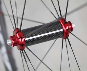 38mm700Cカーボンホイールロードバイクカーボンホイールライトブラック自転車ホイールクリンチャーカーボンホイールセット - Product Image 6