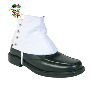 Fancy Dress Gangster Witte Schoenen Leer Spats HPC-3011