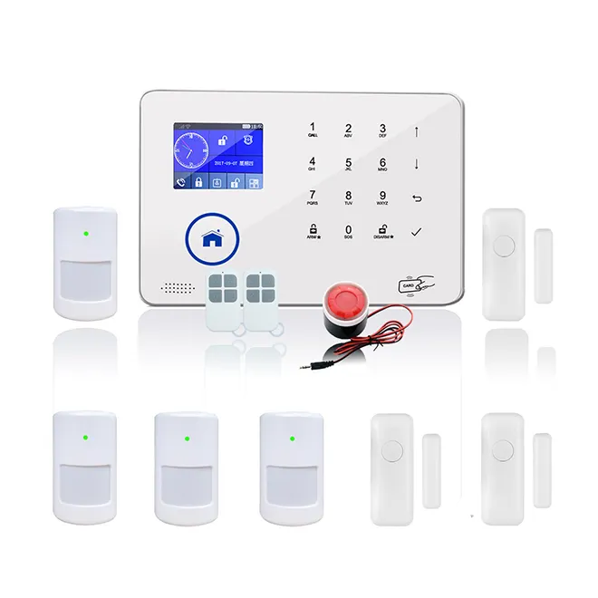 Sistema de alarme inteligente sem fio, extrusor inteligente 3g wifi sistema de alarme de segurança da casa