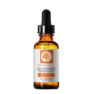 Serum clareador da pele, alta qualidade da vitamina c ácido hialurônico 100% essência pura