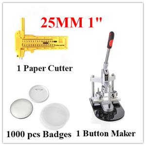 Đảm Bảo Chất Lượng Giá Bán Buôn 1 ''25 Mm Huy Hiệu Máy Làm + 1000Pcs Nút Phần + Có Thể Điều Chỉnh Vòng Tròn Cắt - Product Image 2