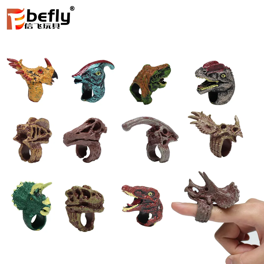 12 видов разнообразных пластиковых очень дешевых игрушечных кольцевых динозавров для капсул и бомбочек для ванной