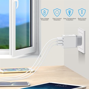 <span class=keywords><strong>Cargador</strong></span> de Viaje Universal de 5V 2.4A con 3 Puertos USB, Adaptador de Pared Portátil con Enchufe Europeo, <span class=keywords><strong>Cargador</strong></span> Inteligente para Teléfono Móvil, para <span class=keywords><strong>iPhone</strong></span> XS Max X, iPad, Tablet - Product Image 5