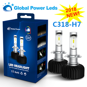 Phare de voiture Led 6000lm c318 <span class=keywords><strong>auto</strong></span> h7, remplacer directement les lampes halogènes, phare de camion led h7 - Product Image 5