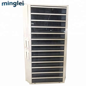 MINGLEI Fenêtres à obturateur à double vitrage en aluminium noir Fenêtre à persiennes en verre - Product Image 3