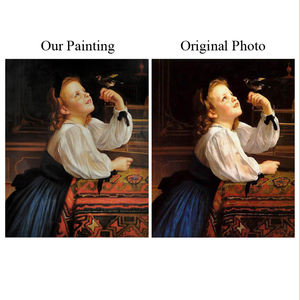 ภาพวาดสีน้ำมันทำด้วยมือคลาสสิกบนผืนผ้าใบของบุคคลที่มีชื่อเสียงของวิลเลียม-Adolphe Bouguereau-เป็นมิตรกับสิ่งแวดล้อมและทนทาน - Product Image 2