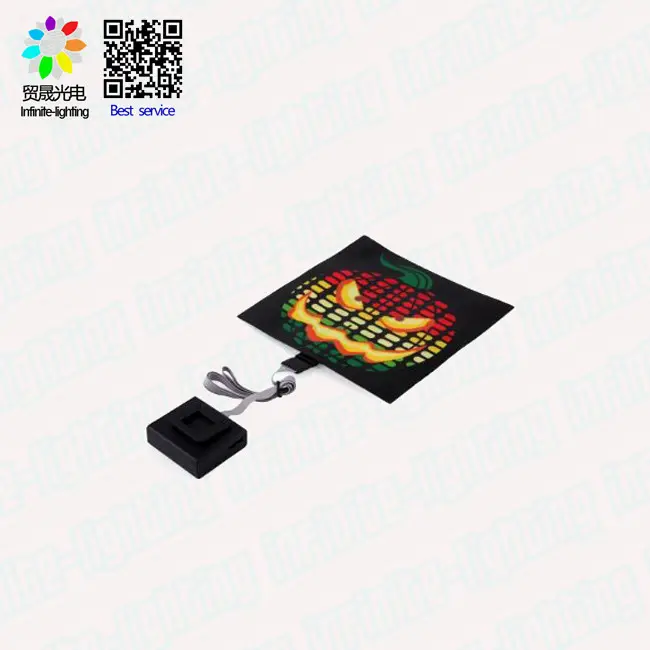 New products logo design Customize light up Sound activated El panel T shirt for dj party