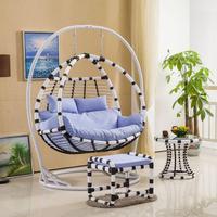 En gros Pas Cher En Métal de Jardin En Rotin Rond En Osier En Forme D'œuf En Osier Chaises