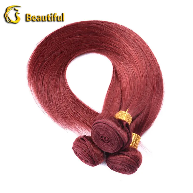12 pollice 3 bundles brasiliani rossi tessitura remy estensioni dei capelli con diverso tipo trama dei capelli ricci crespi