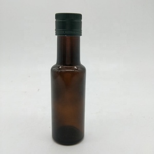 En stock 120ml Mini bouteille ronde d'huile d'olive brun foncé - Product Image 2
