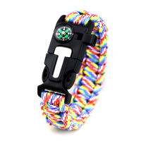 Bracelet Tactique avec Trousse à Outils pour le Camping, la Chasse, la Randonnée en Plein Air |   Meilleur équipement d'aventure d'urgence EDC 5 en 1 personnalisé