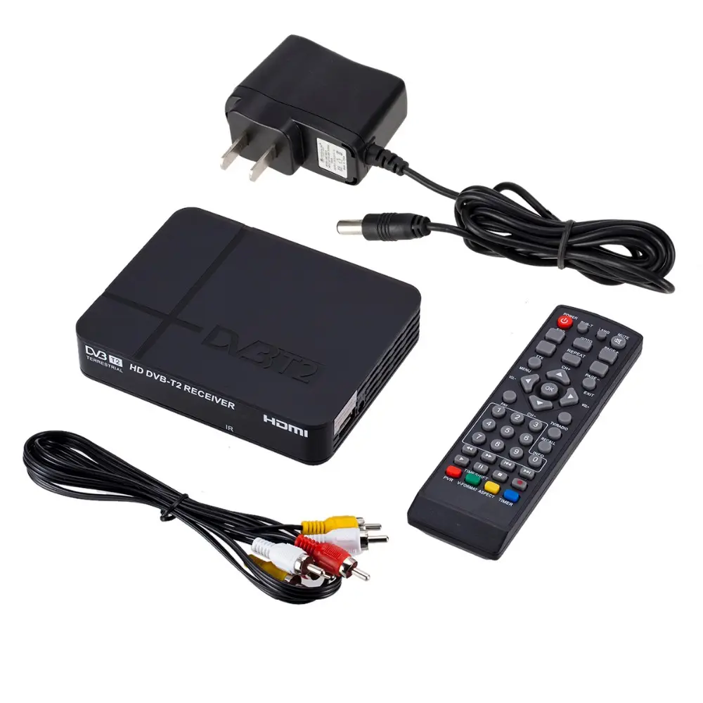 HD 1080P EPG PVR K2 DVB-T2เครื่องรับสัญญาณวิดีโอดิจิตอลออกอากาศทีวีกล่อง + รีโมท