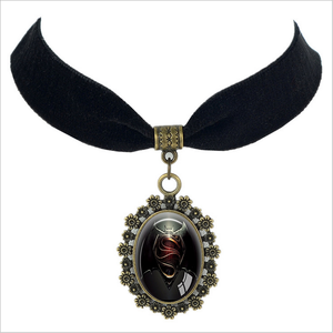 Collar gótico de terciopelo negro, colgante de <span class=keywords><strong>superman</strong></span>, accesorios, Gargantilla, collares para mujer - Product Image 5