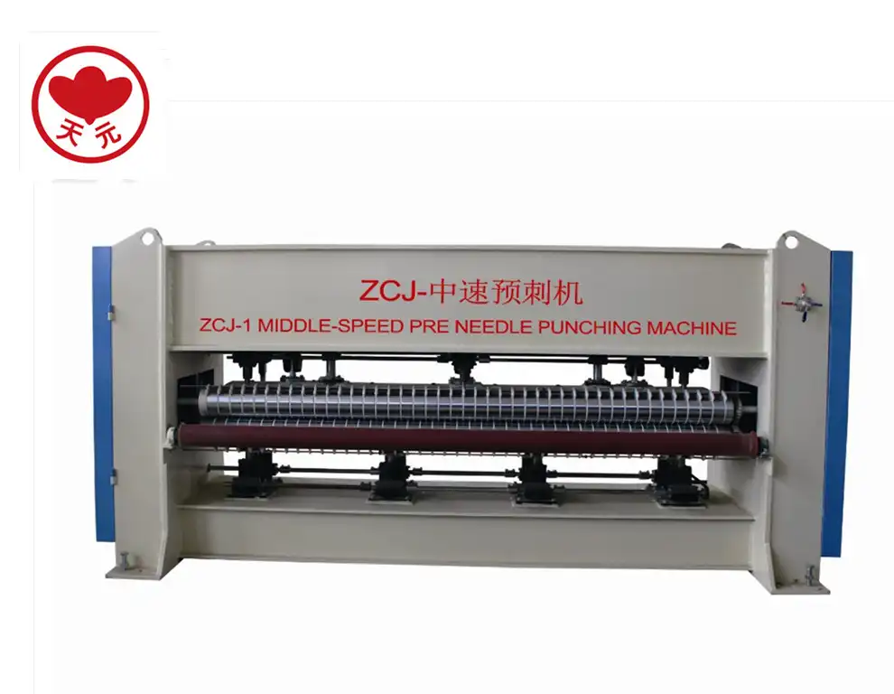 Línea de producción de punzonado de aguja de ZCM-1000, máquina de perforación de alfombras, línea de producción de geotextil
