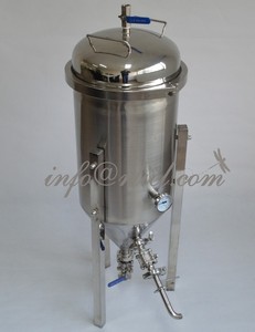 27 Galon Peralatan Pembuatan Bir Stainless Steel Brewery Mikro Brewery Glycol Pendingin Jaket Kerucut Tangki Fermentasi Brewery - Product Image 2