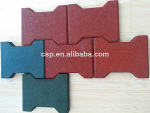 Eco- ambiente de goma material de cerámica para el <span class=keywords><strong>parque</strong></span>, al aire libre de hueso de perro baldosas de goma - Product Image 1