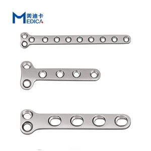 Parafuso cirúrgico ortopédico veterinário, placa de tipo t, aço inoxidável, 1.5mm, 3 + 4 furos - Product Image 2